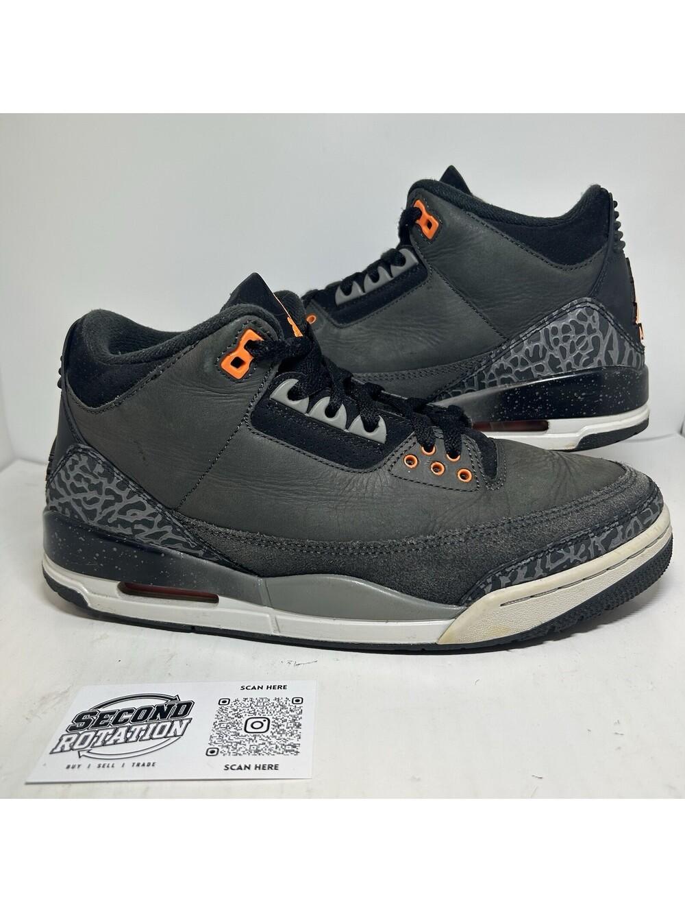 Air Jordan 3 Retro Fear Pack 2023 - Size 9 - (CT8532-080)